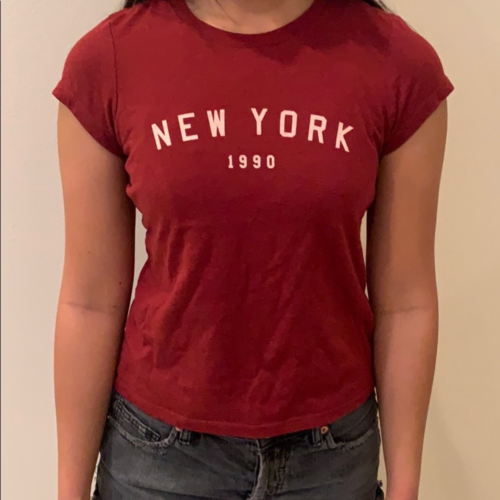 Cotton on red New York t shirt